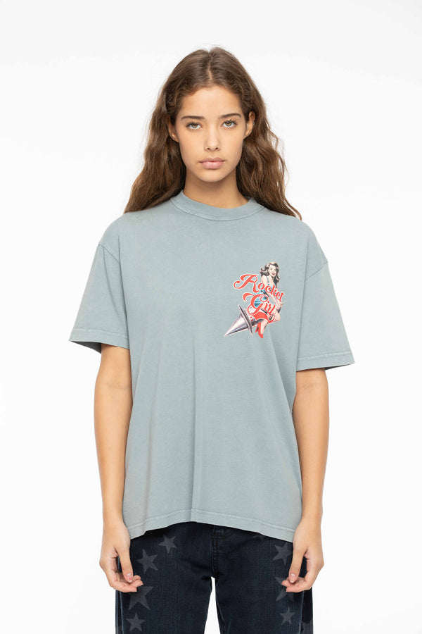 Rocket Girl T-Shirt Heaven Grey