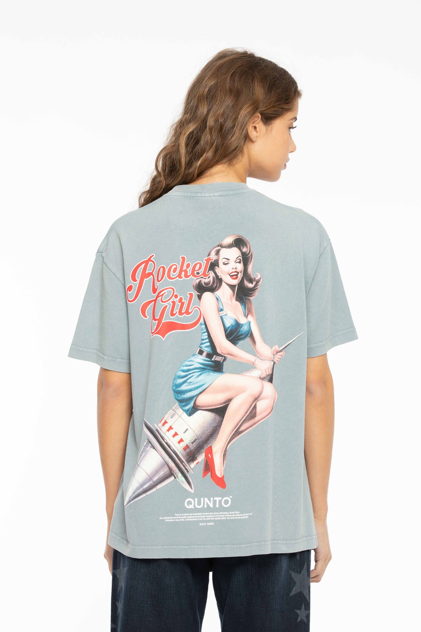 Rocket Girl T-Shirt Heaven Grey
