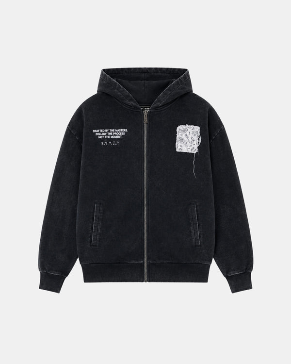 Destroy Zip Hoodie Black