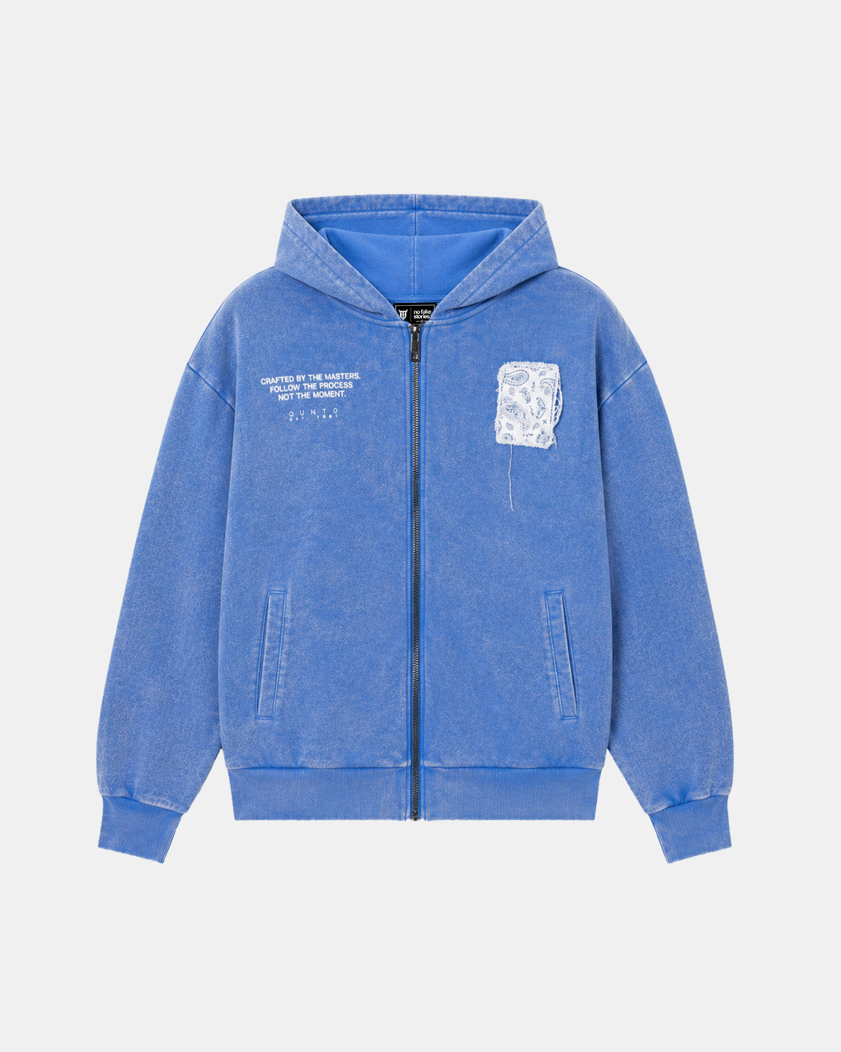 Destroy Zip Hoodie Blue