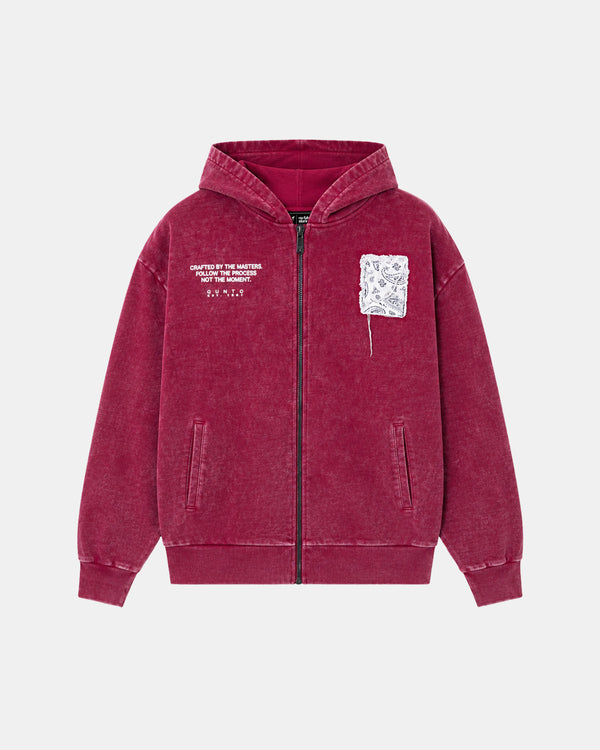 Destroy Zip Hoodie Red