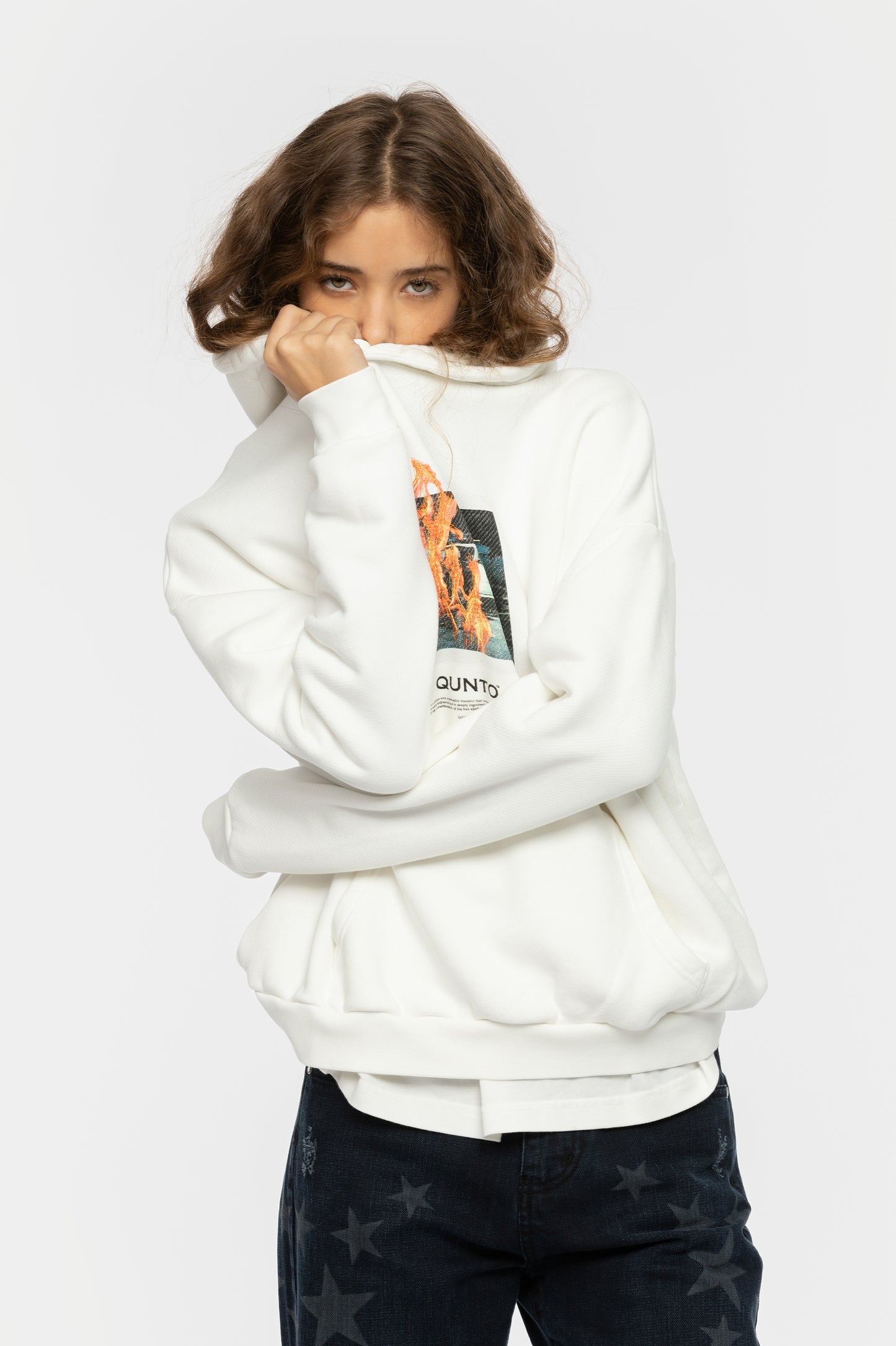 SERVE AND PROTECT HOODIE WHITE