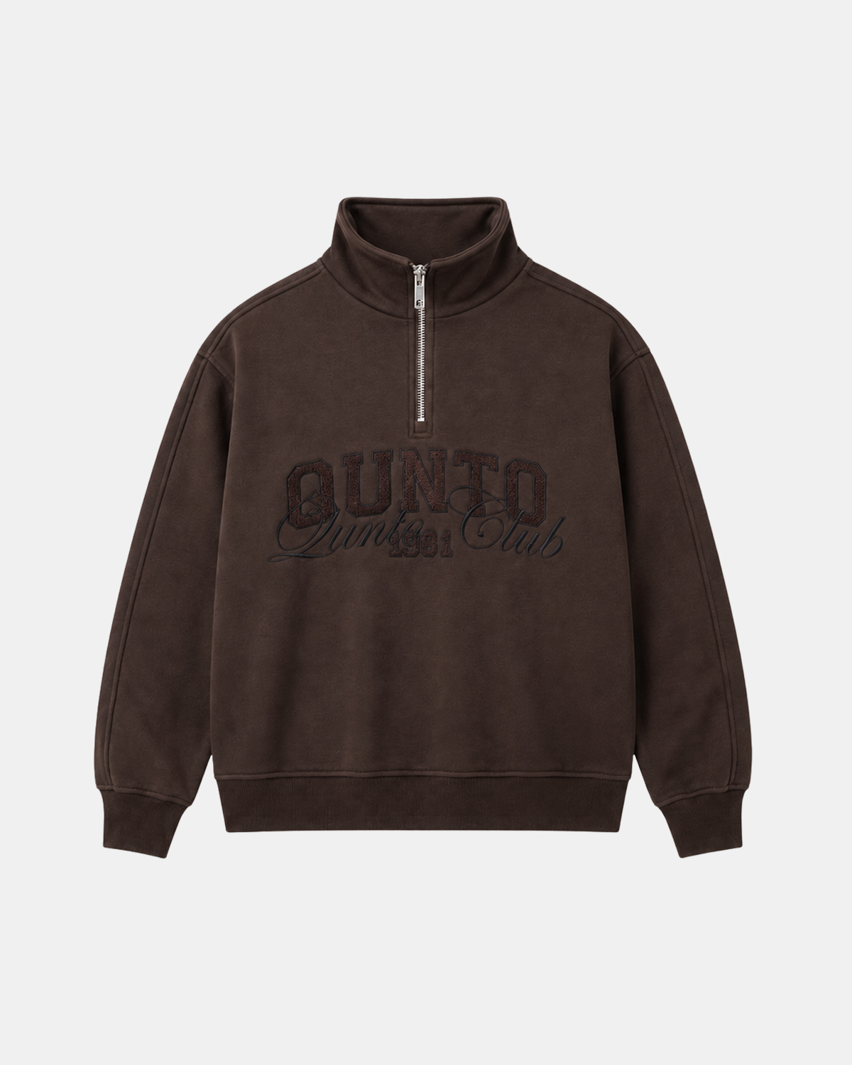 QUNTO Club Brown Half Zip