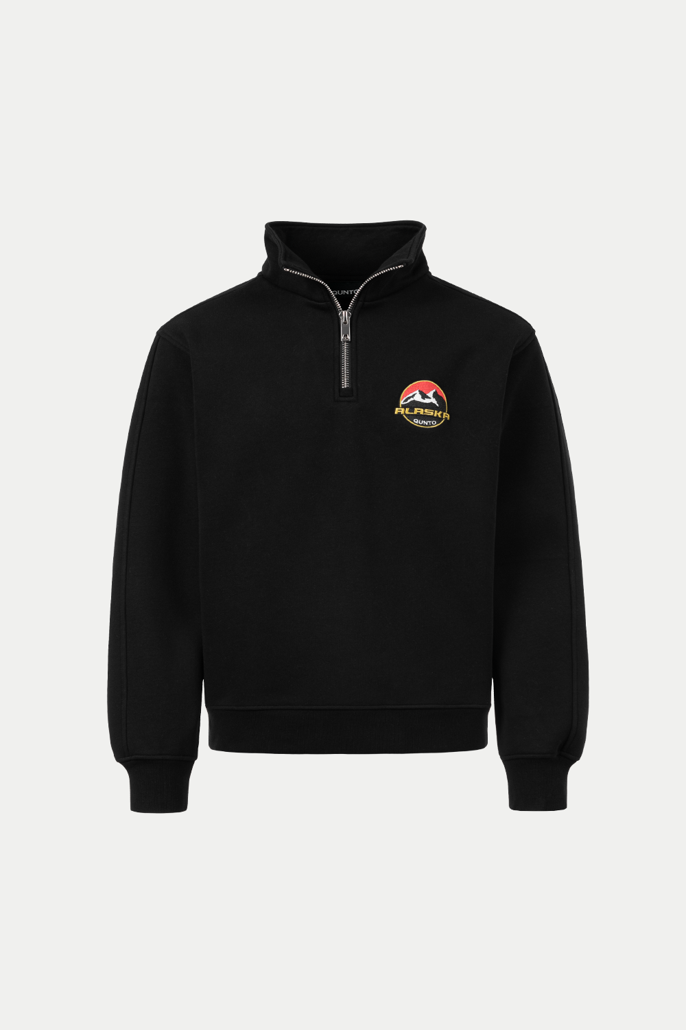 Alaska Badge Half Zip Black