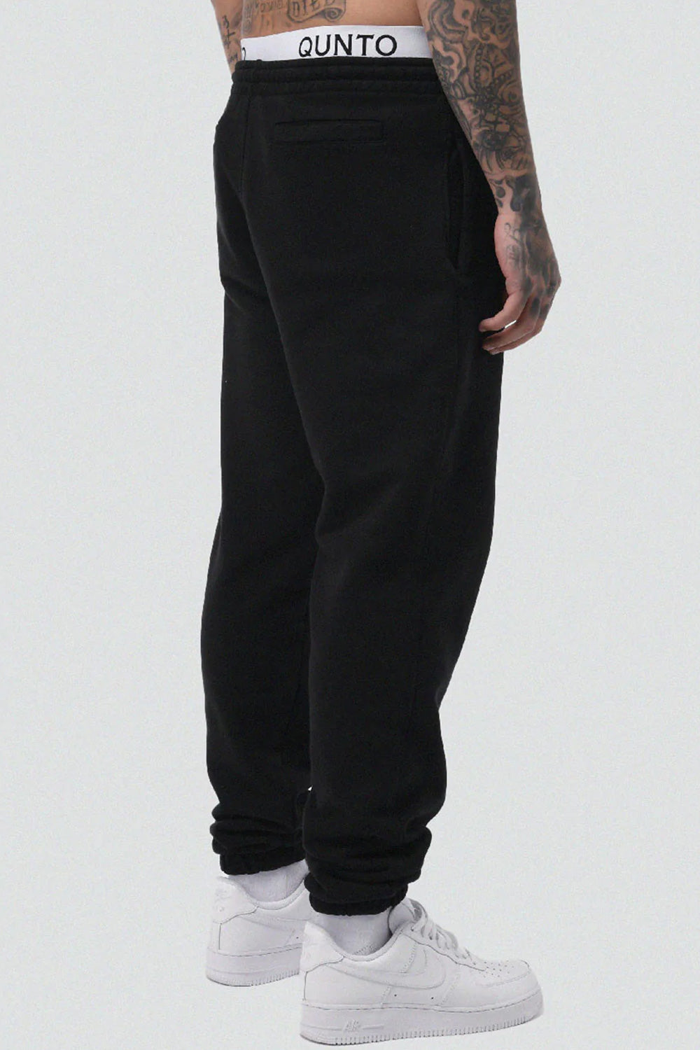 Heavy Jogger Pants Black Washed