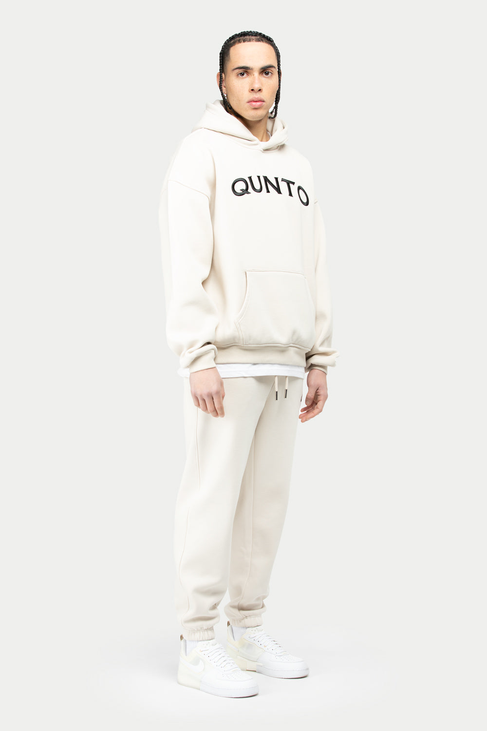 Fat Qunto Hoodie Cream