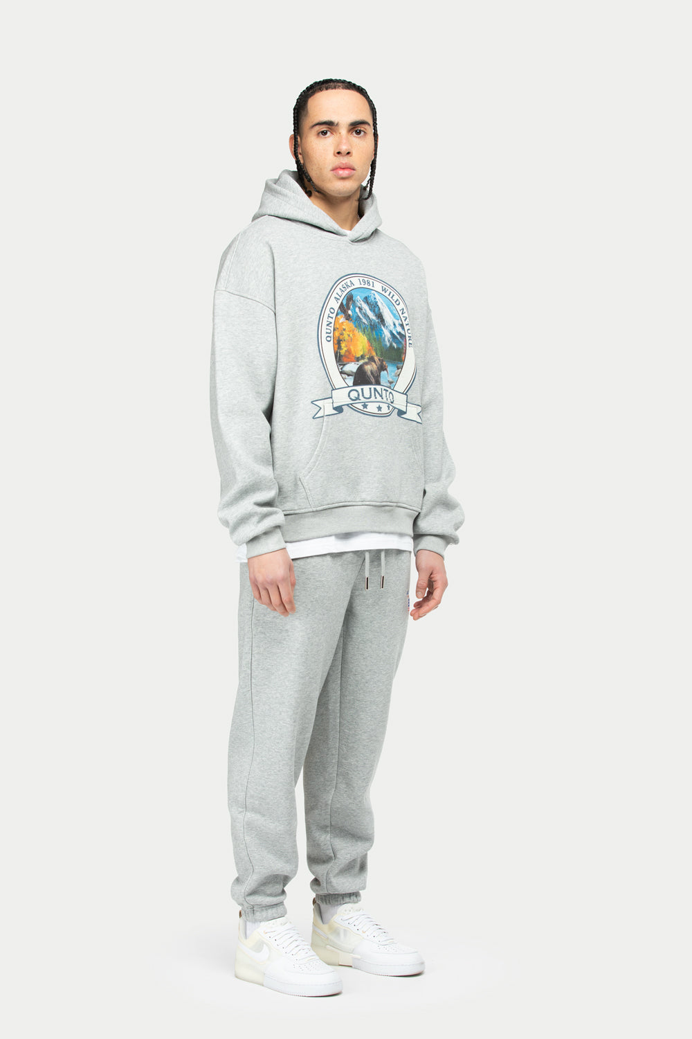 Scroll Jogger Pants Grey