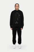 Bear Blurred Sweatshirt Black