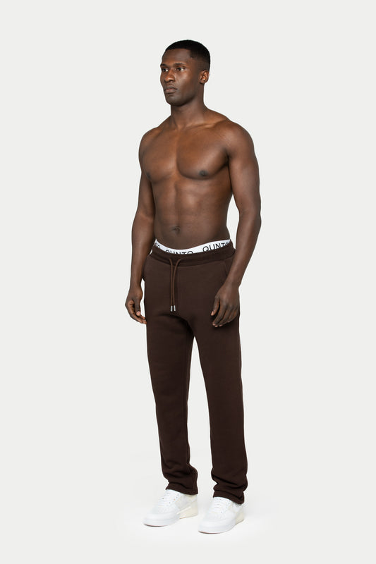 Heavy Loose Jogger Pants Brown