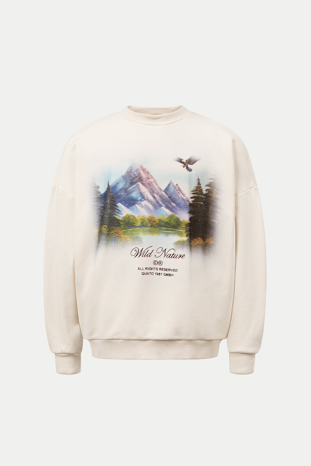 Wild Nature Portrait Sweatshirt Cream