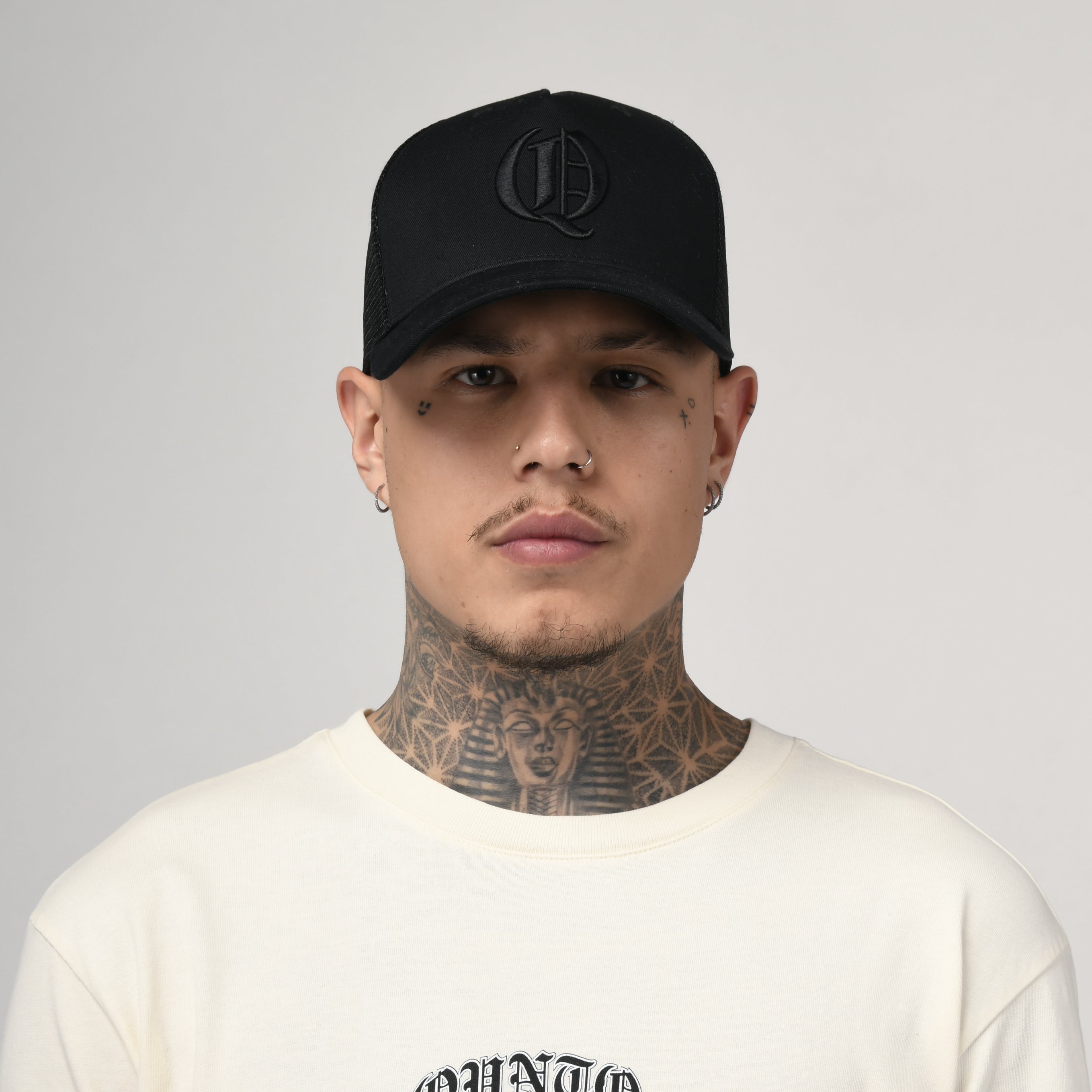 Black Q Trucker Cap