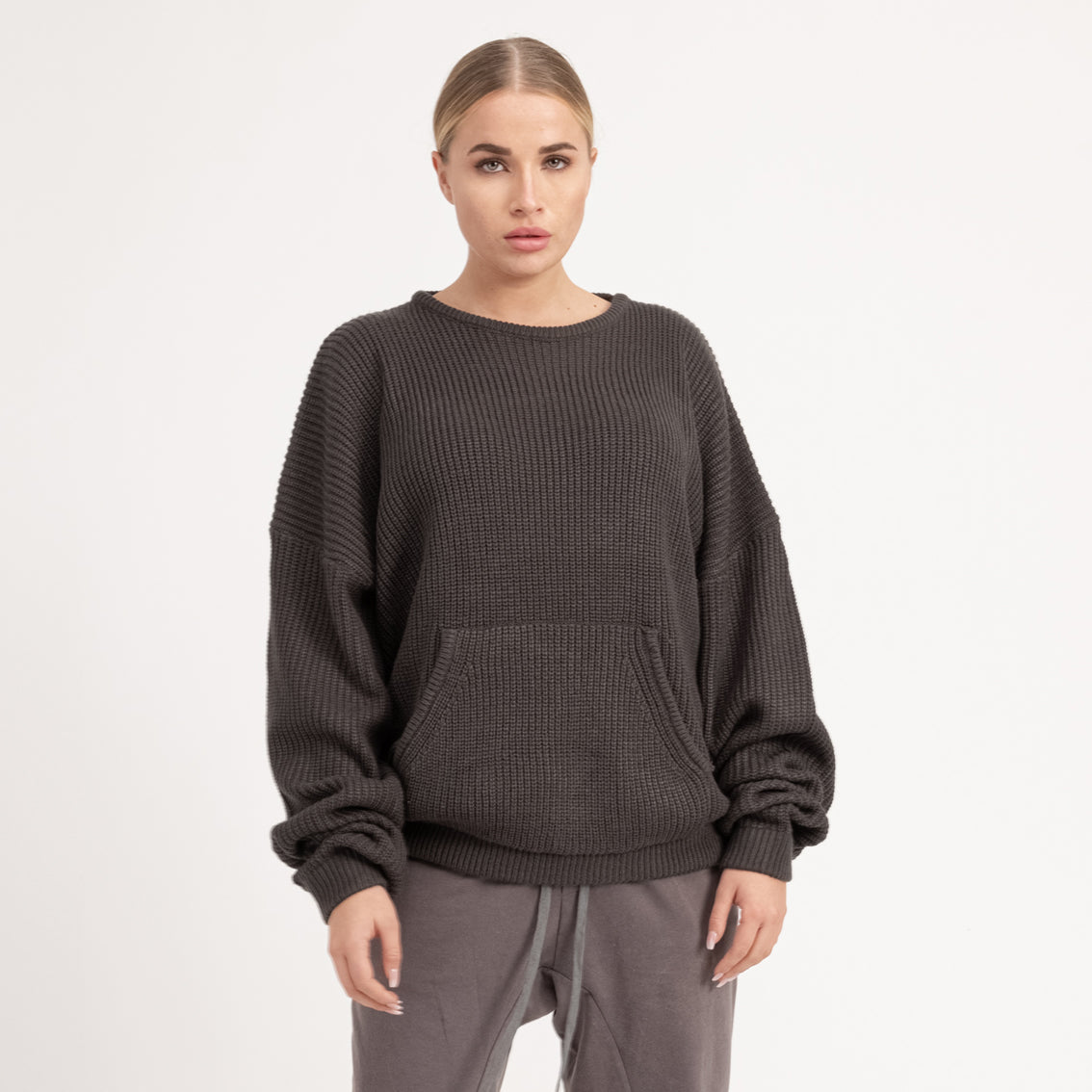 Super Oversize Sweater Dark Grey