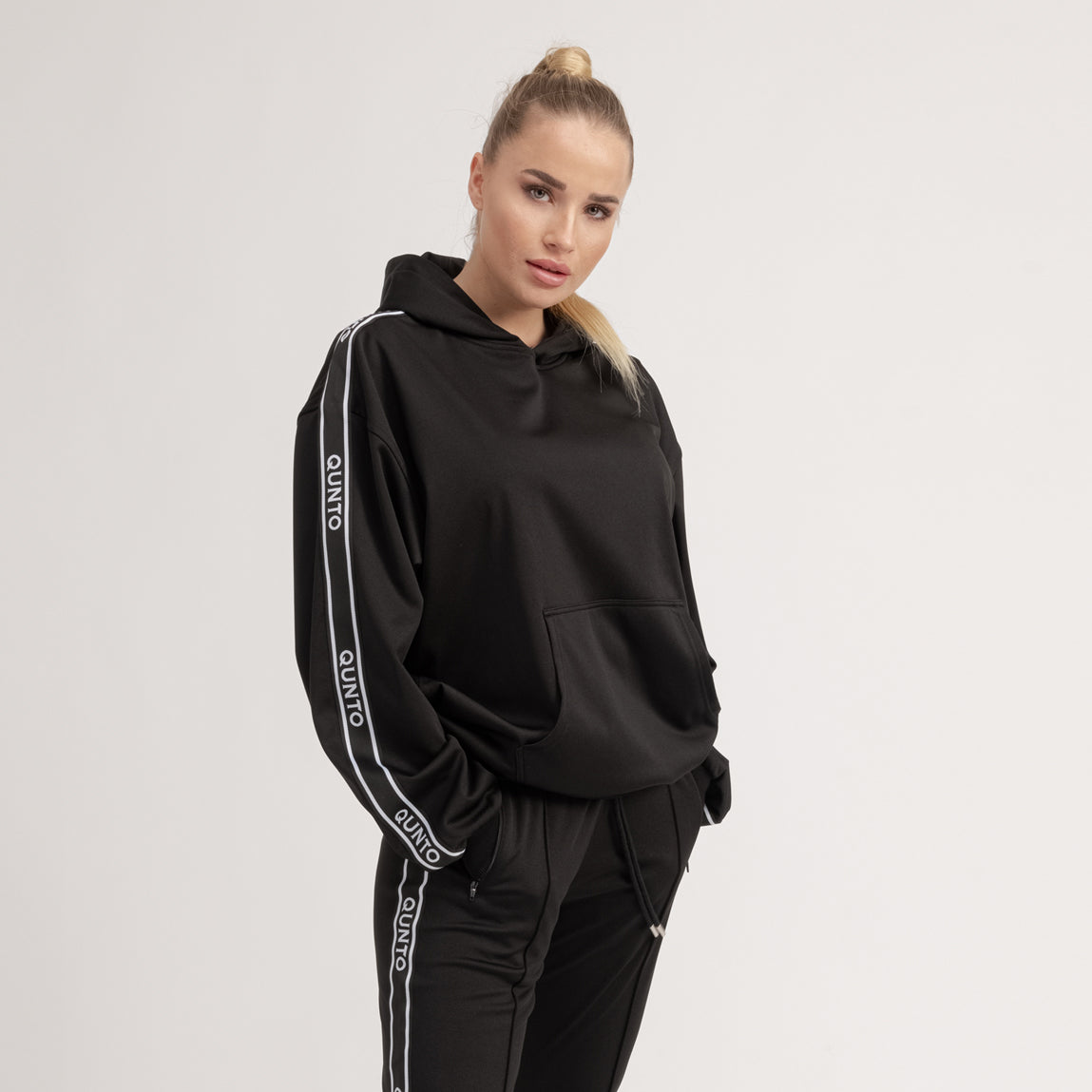 Track Hoodie Black