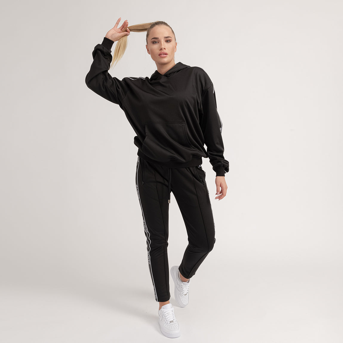 Track Hoodie Black W