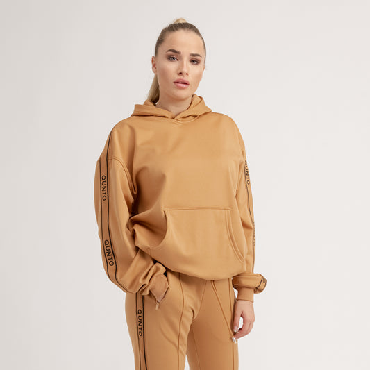 Track Hoodie Caramel W